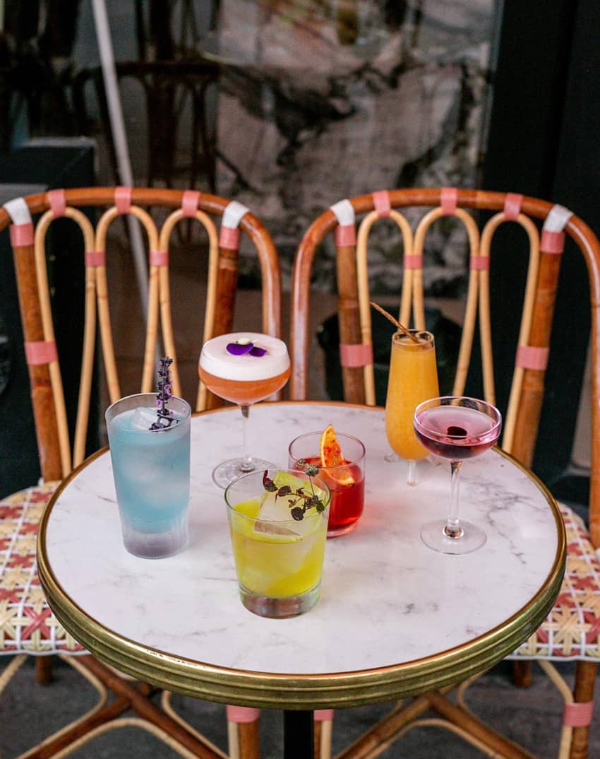 Bisou Paris colorful pretty cocktails