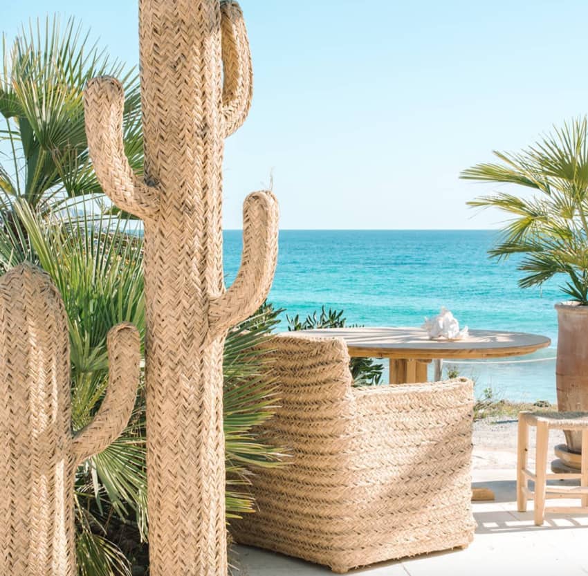 Atzaro Beach woven cactus decors seaview