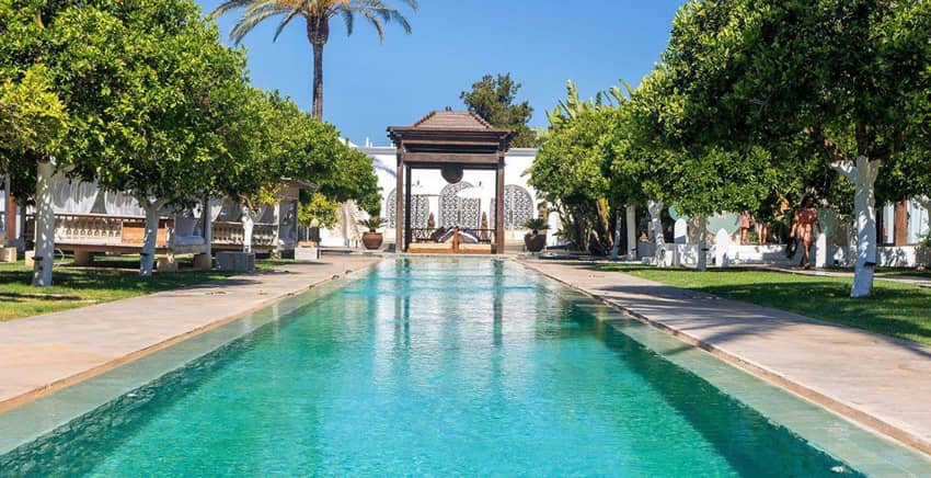 Atzaro Hotel glamorous courtyard pool