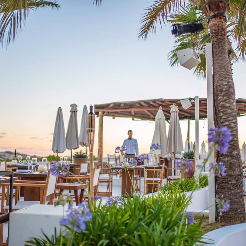 Destino Pacha Resort outdoor table seating