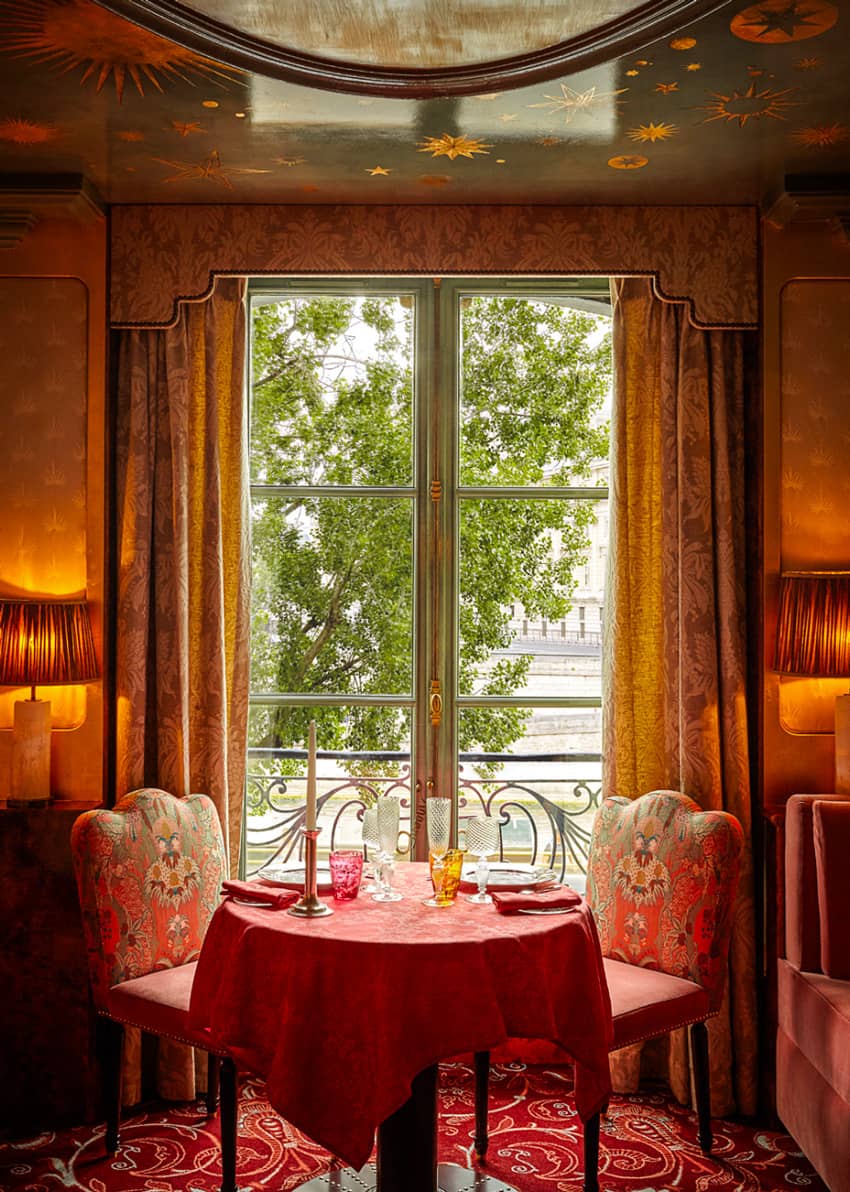 Laperouse Paris dining by the window