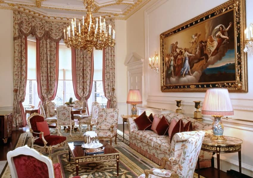 The Ritz London French empire style sofas