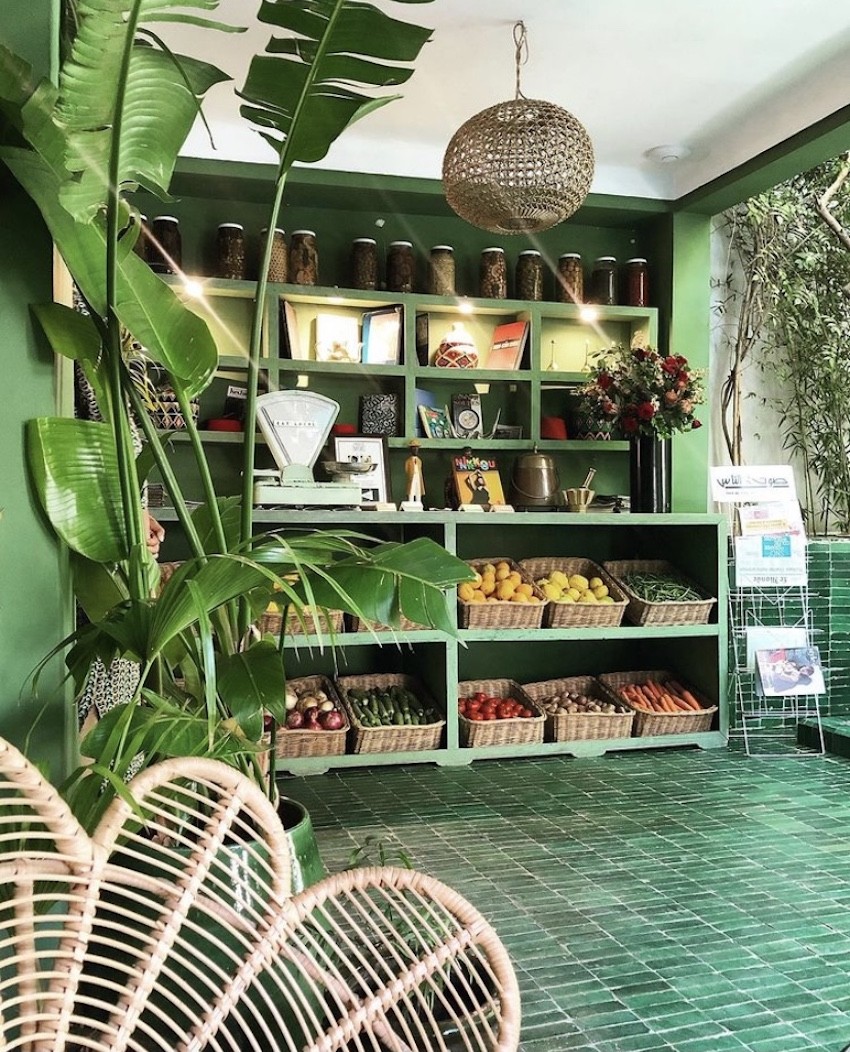 Le Jardin Marrakech fruit and vegatables counter