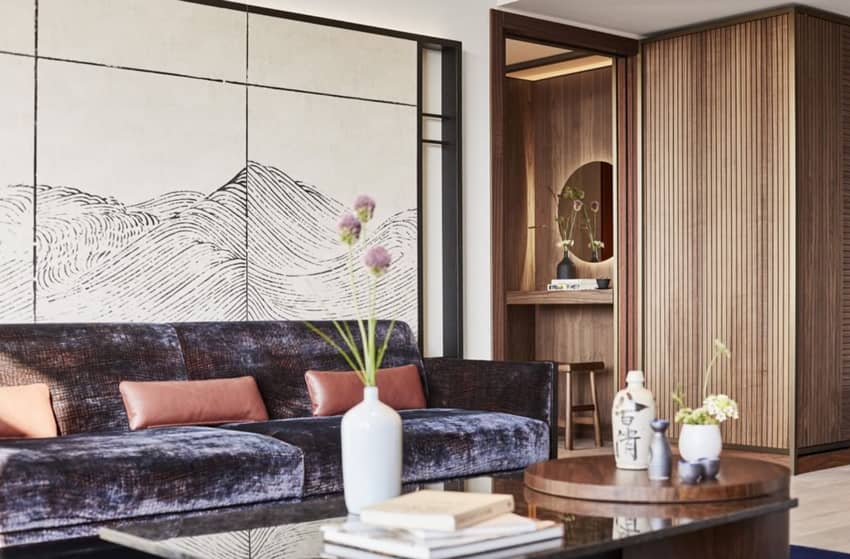 Nobu Barcelona sake suite living room