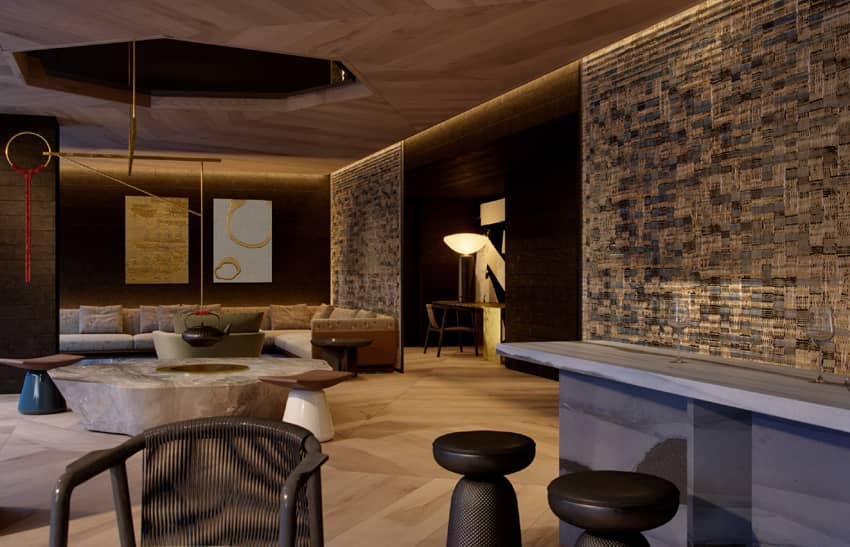 Nobu Barcelona suite separate living room