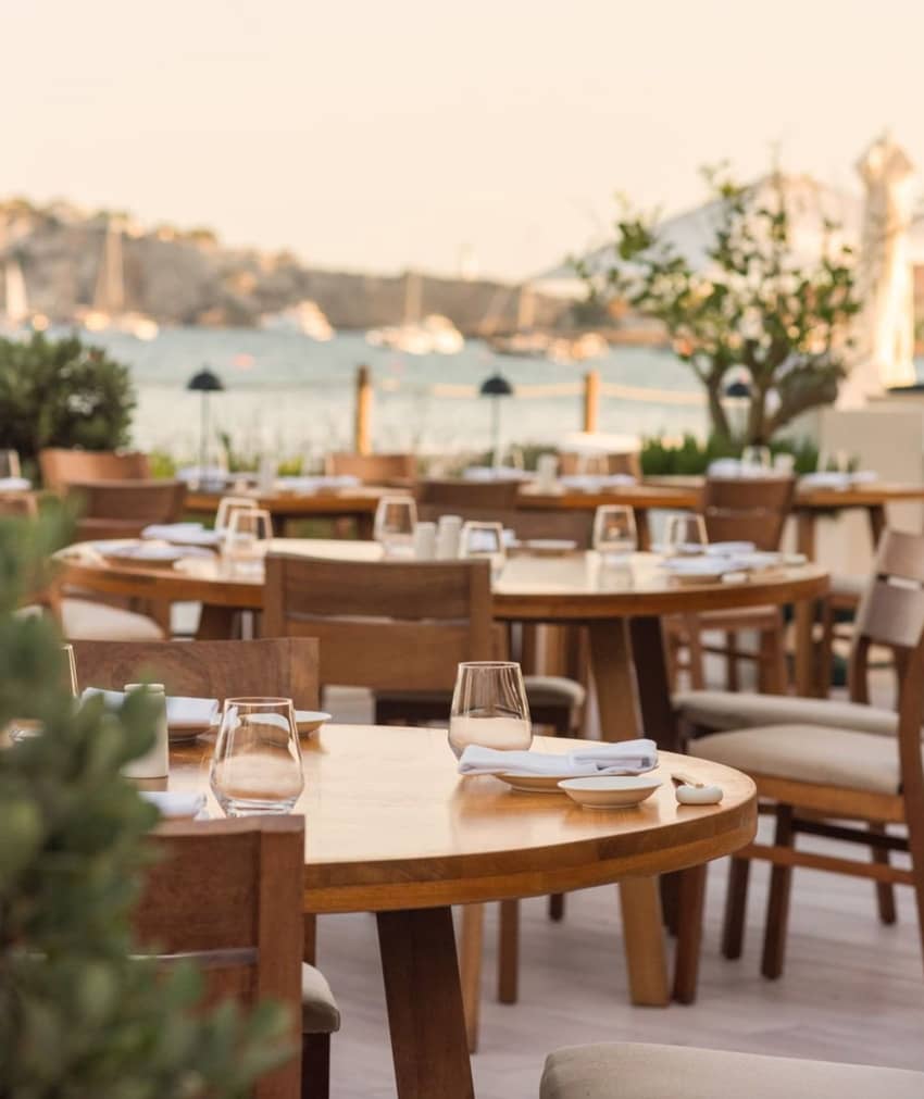 Nobu Hotel Ibiza Bay wooden table setting