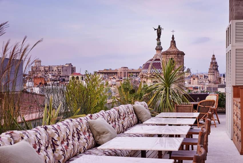 Soho House Barcelona terrace view