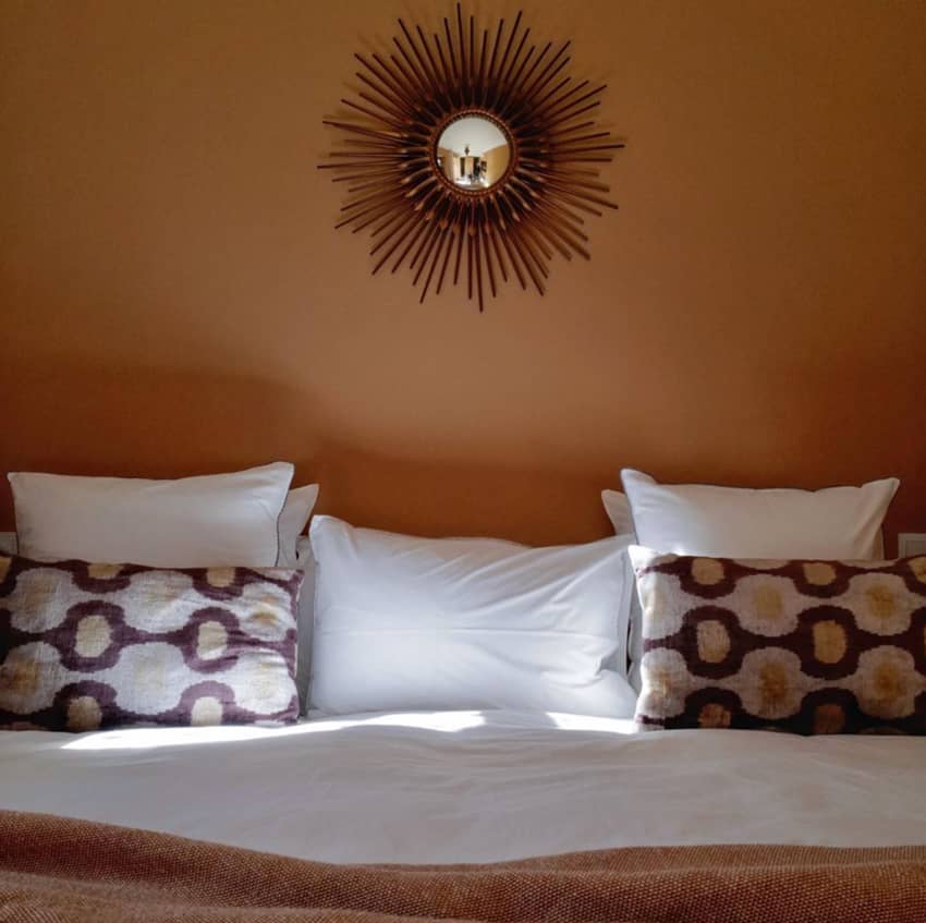 mirror sun wall decor large bed