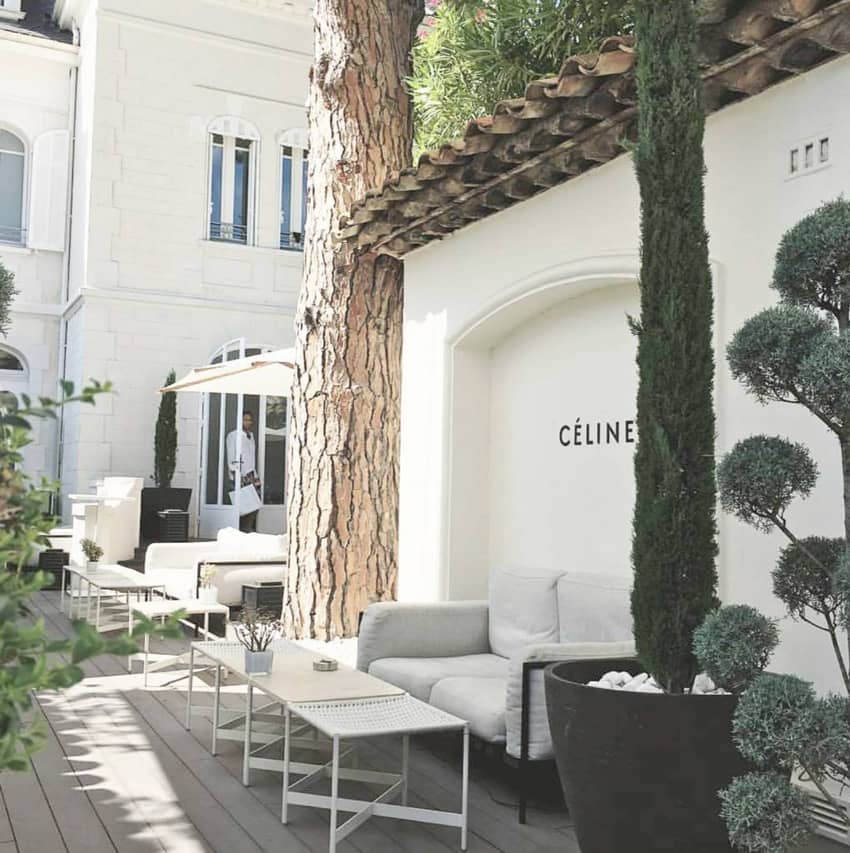 White 1921 celine outdoor seating