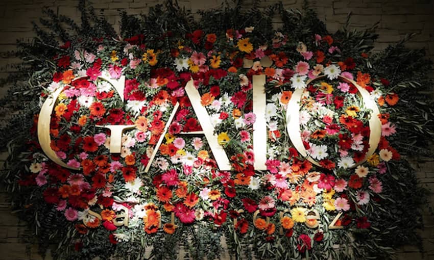 Gaio Restaurant and Nightclub logo flowers
