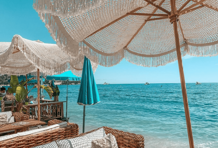 azur blue sea terrace
