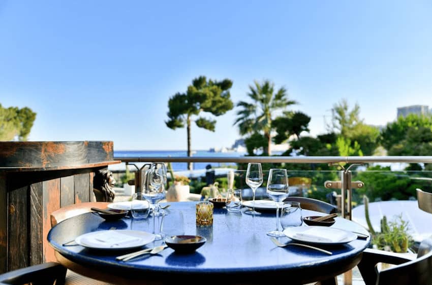 Coya Monaco iconic blue table
