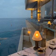 Nobu Monaco dining patio sea view