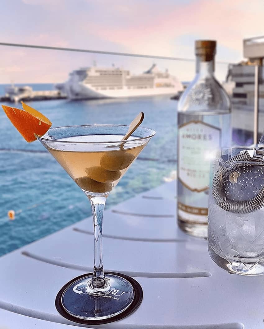 Nobu Monaco martini cocktail