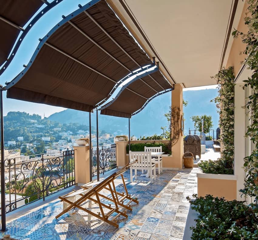 bellevue suite private terrace breathtaking views over Capri