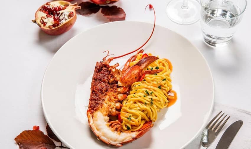 Cavalieri Hotel Rome Restaurant Food Pasta Fish Drinks