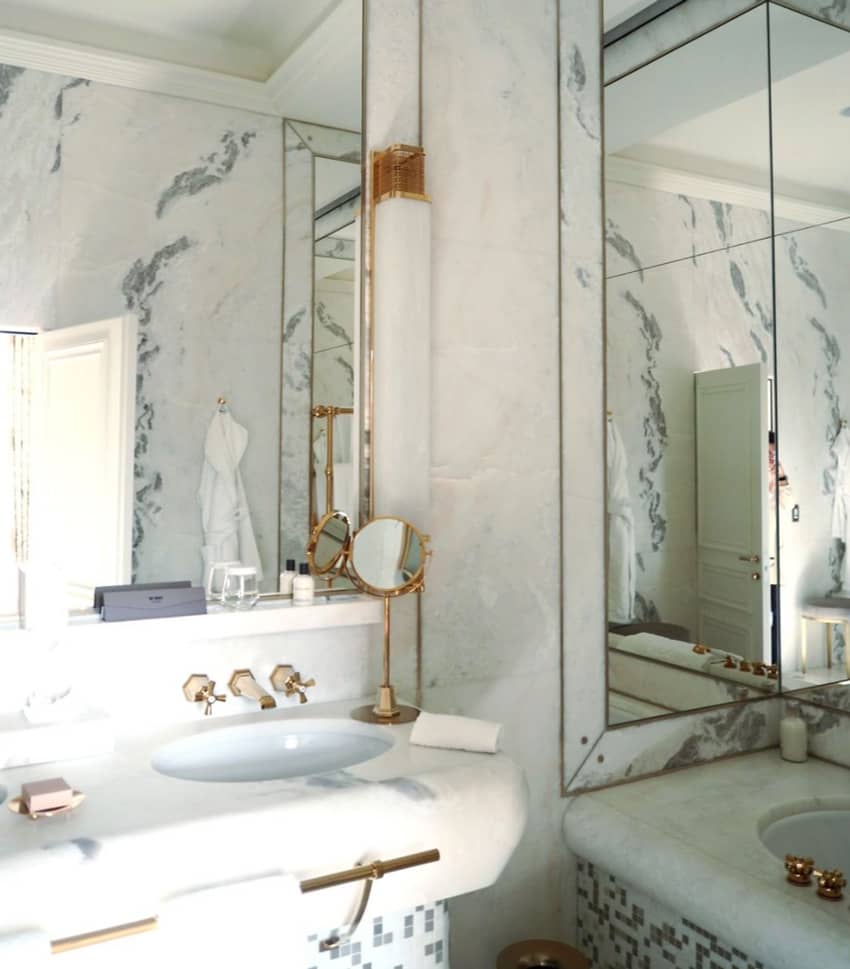 Hotel Eden Rome Bathroom Shower Marmer Mirror