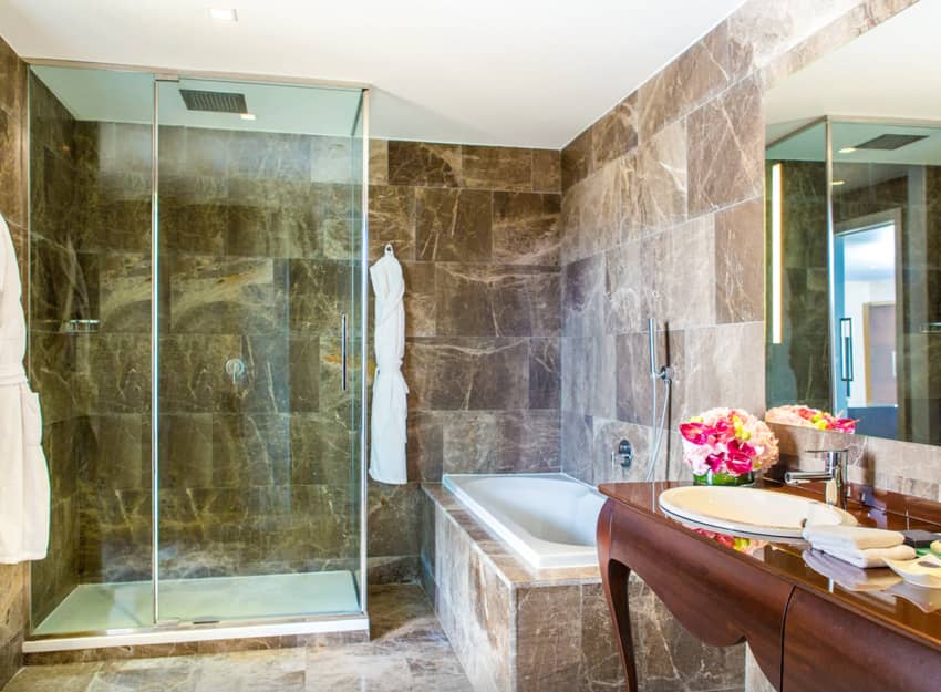 Hotel New York Budapest Bathroom Shower Bath