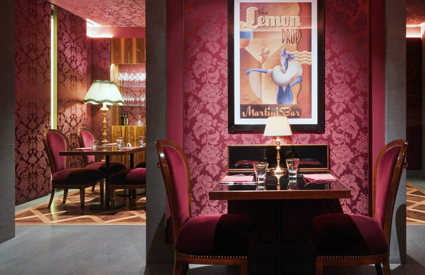 Martini Bar et Bistro Dolce Gabana Milan Inside Interior