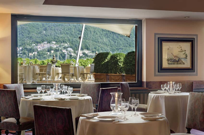 Villa Deste Como Restaurant Diner Food View