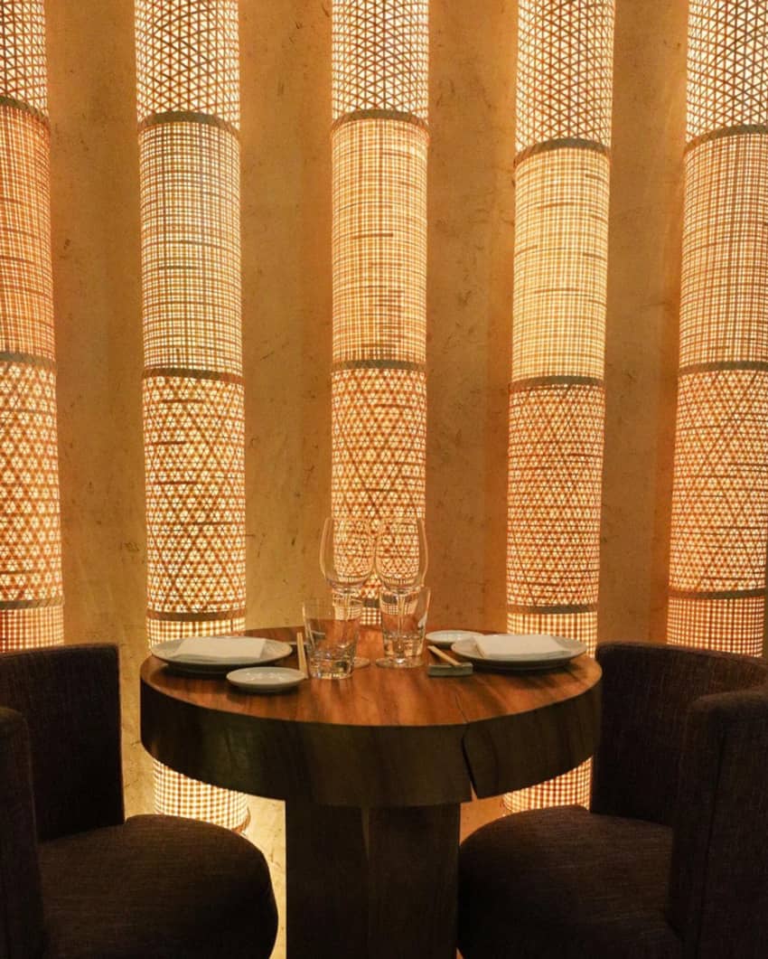 Zuma Restaurant Rome Inside Diner Food Table Glasses