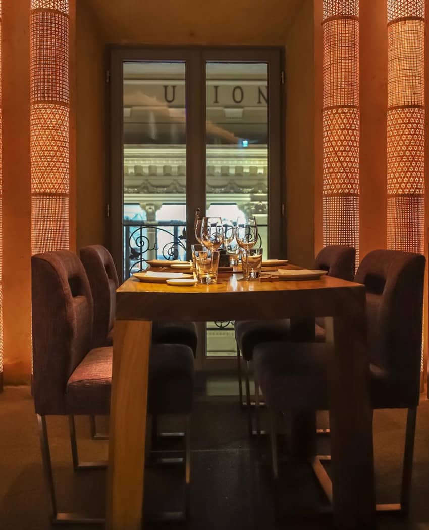Zuma Restaurant Rome Inside Diner Table Glasses Food