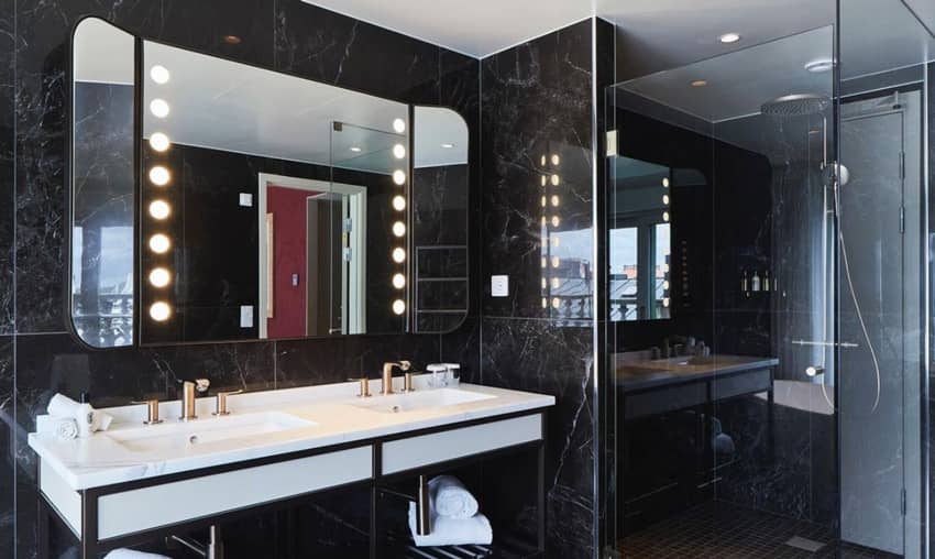 Bathroom Shower Soap Towels Mirror