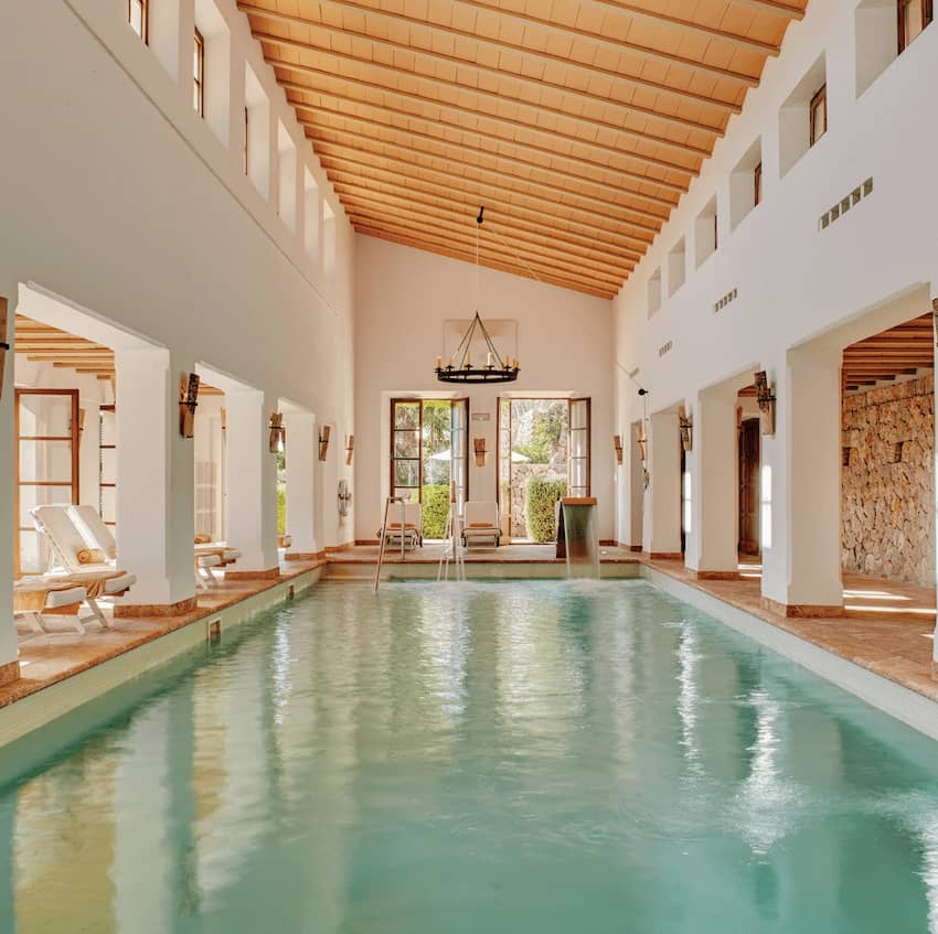 Belmond La Residencia spa indoor pool