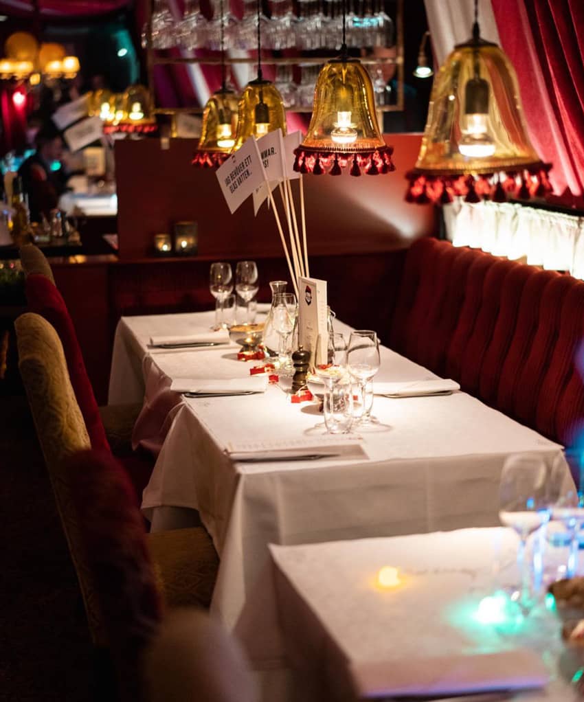 Brasserie Le Rouge Stockholm Tables Menu Interior