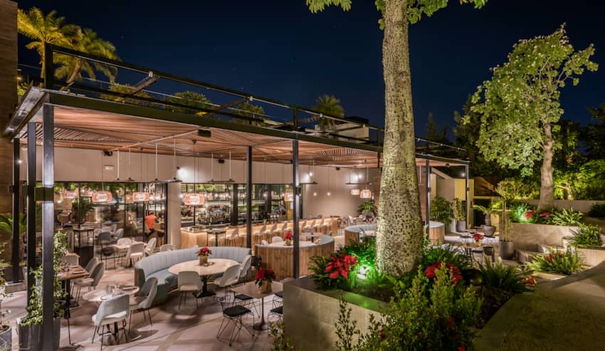 Breathe Restaurant Marbella rooftop garden