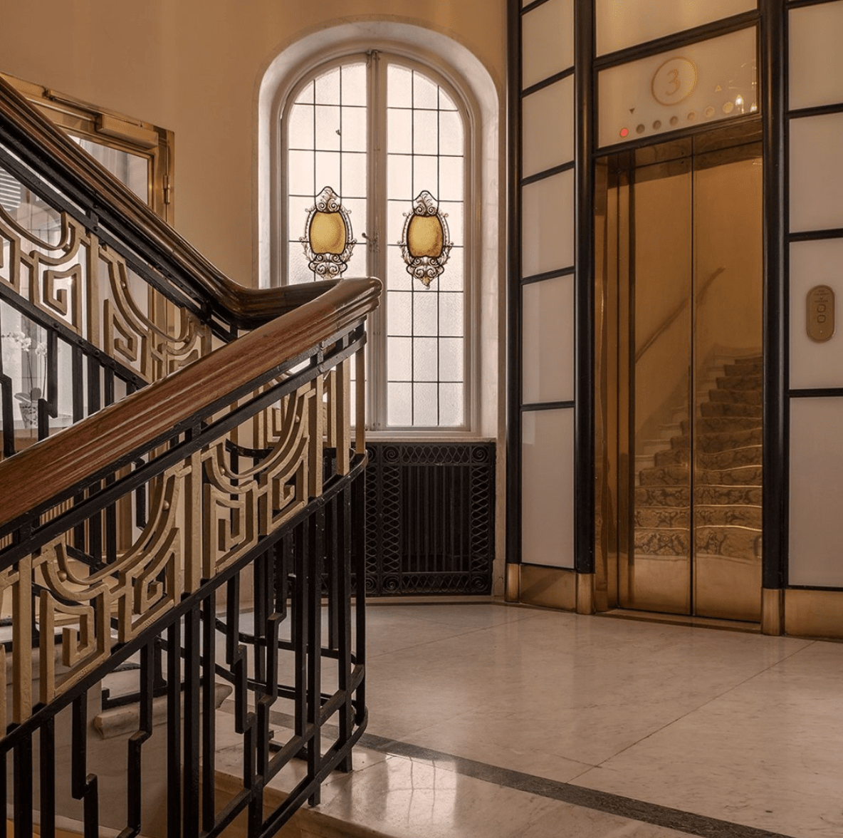 Grand Hotel Stockholm Stairs City Elevator Art