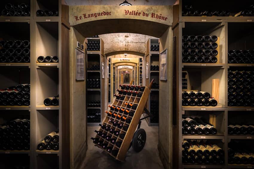 Hotel de Paris Monaco wine cellar 