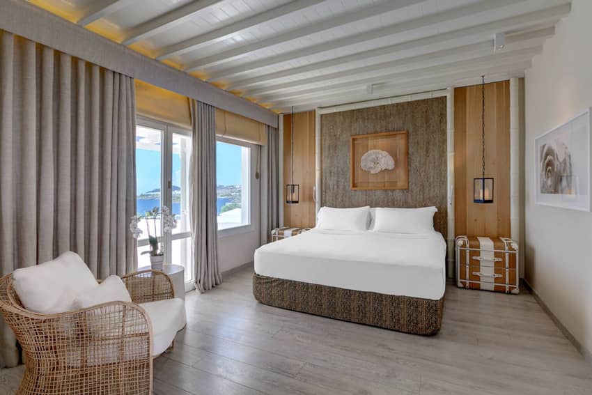 Santa Marina Mykonos deluxe sea view room