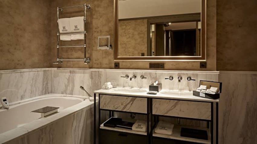 marble bathroom bathtub wash basin
