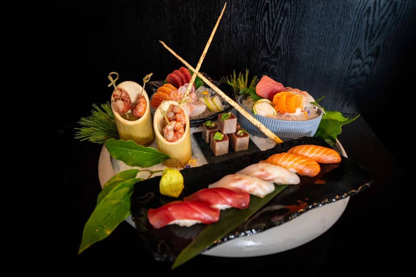 Twiga Monaco sushi assortment on ice