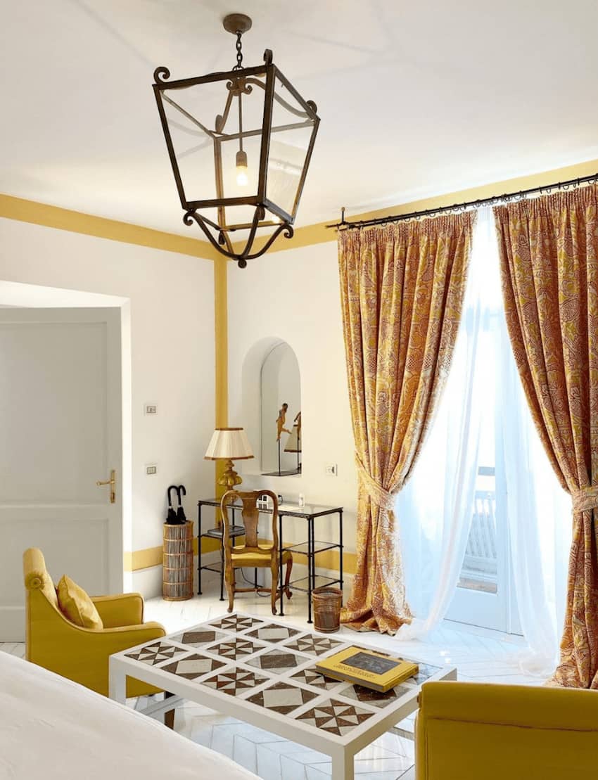 Villa Treville Positano luxurious hotel room