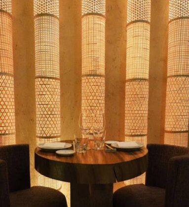 Zuma Restaurant Rome Inside Diner Food Table Glasses