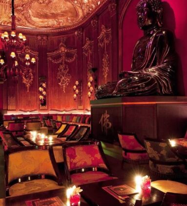 grand buddha statue dining room