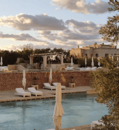 Borgo Egnazia pool side sunbeds