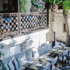 Coya Mykonos terrace restaurant outside