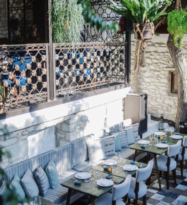 Coya Mykonos terrace restaurant outside