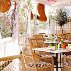 Golf Club Hotel Marbella terrace dining rattan chairs
