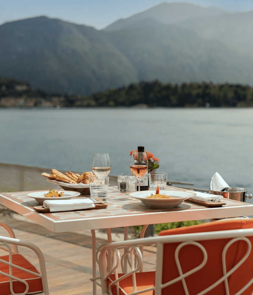 Grand Hotel Tremezzo lunch table view