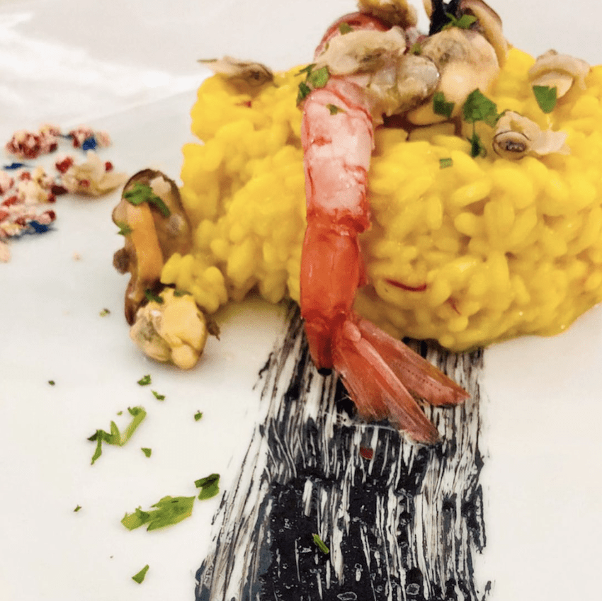 Osteria Bell'Italia rice shrimp musjes