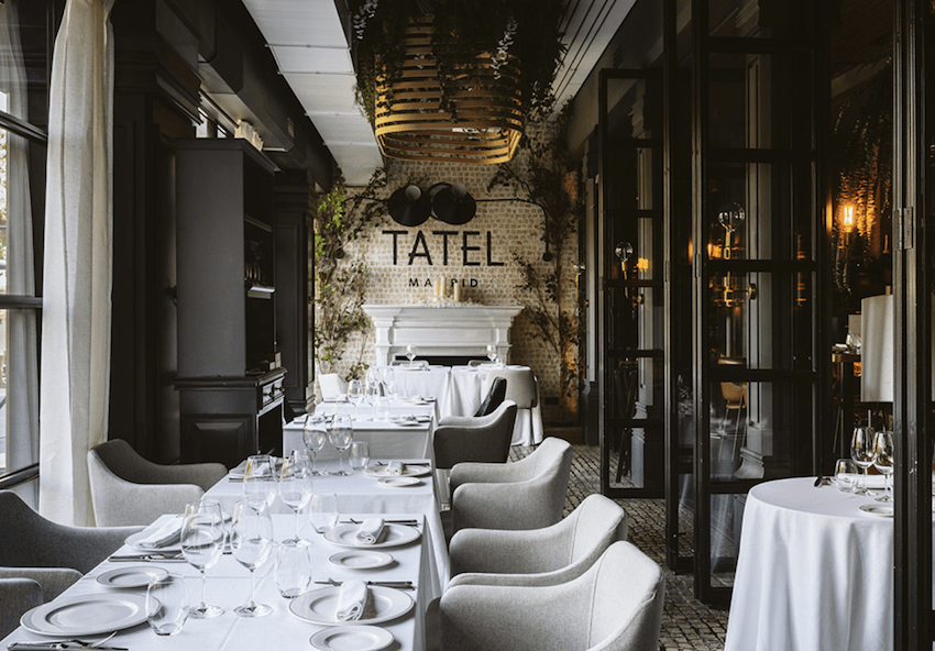 Tatel restaurant Madrid inside dining