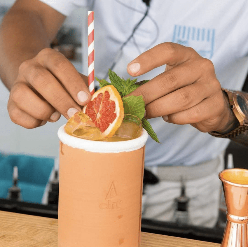 cocktail mocktail straw grapefruit