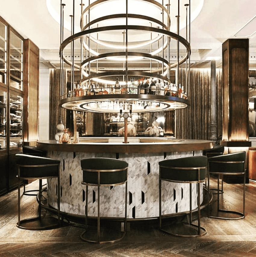 hotel bar in lobby