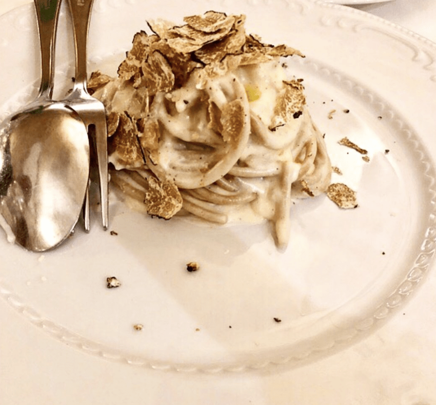 pasta with truffel and sauce