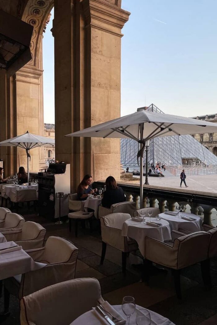 Le Café Marly; Delicious food with view of Musee Louvre