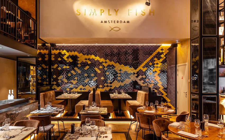 Simply Fish Amsterdam dining room